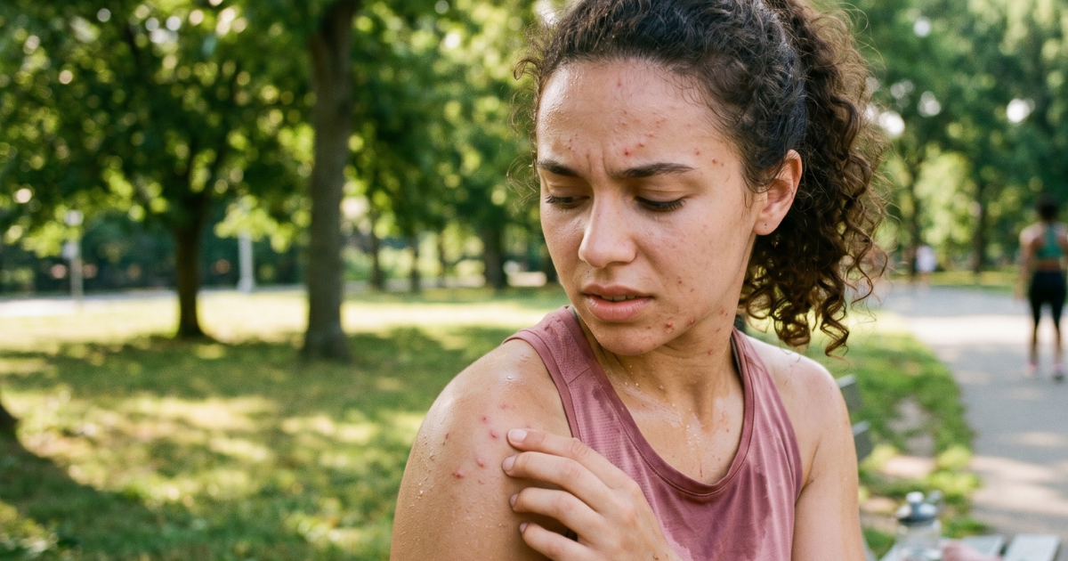 sweaty skin irritation