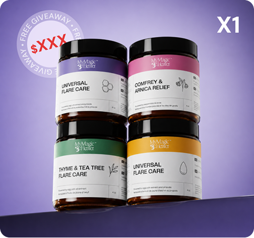 A full-size Flare Care Set